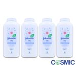 4 X Johnson's Baby Powder 400g | Talc-Free | Hypoallergenic | Gentle & Soothing