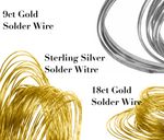 Jewellery Solder Gold & Silver Wire - Strip - Panel ALL SOLDERS Easy Medium Hard