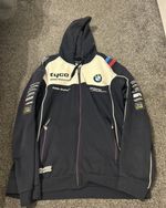 Tyco BMW motorrad official team merchandise Clinton large full zip up hoodie