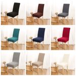 6-Pack Stretch Dining Chair Covers - Removable Slipcovers for Events UK
