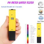 Digital pH Meter Pen Portable Water & Soil pH Tester for Hydroponics & Aquarium