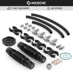 For Harley Road Glide FLTRX FLTRXS FLTRU Modular Dual Oil Cooler Kit 2017-2019