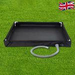 Portable Shower Pan with Drain Hose Camping Shower Base Outdoor Tent Shower Tray