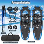 Aluminium Snow Shoes 4-in-1 Lightweight Terrain Snowshoes w/Carry Bag - 30 Inch