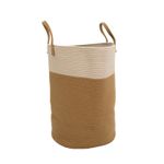 Libbi Lou Cotton Rope Storage Basket – 72L Soft Woven Laundry Bakset Hamper