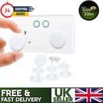 Socket Plug Covers Baby Safety Proof Children Protector UK 3 Pins CLEAR 10pk