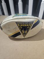 Warrington Wolves Signed Ball.rugby League 90's