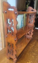 Victorian Walnut Pierced Wall Shelves