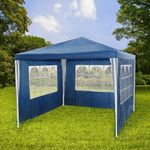 PE Garden Gazebo Side Walls ONLY  With Windows 3 x 3m Waterproof Outdoor Gazebo