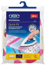 Dlux Quick Fit Elasticated Ironing Board Cover Durable Washable 140 x 50cm