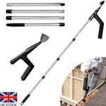 Gutter Scoop Cleaning Tool with Pole –Roof Leaf Remover for House Gutters UK