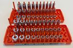 Gearwrench 1/4” SAE 6pt & 12pt Shallow Mid Deep Sockets With Hansen Trays Tekton
