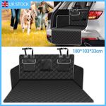 Dog Car Boot Liner Quilted Heavy Duty Waterproof Pet Protector Bumper Flap 180cm