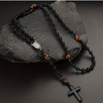 Rosary Beads with St Benedict charm (Blessed)