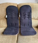 Mountain Buggy Duet pushchair universal Seat Liners Reversible Black / Grey VGC