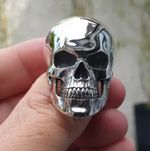 Men's Skull Ring Stainless Steel Gothic Biker Punk Hip Hop Statement Ring UK