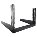 6U 19 inch Rack Mount Stand Open Frame for Desktop/Work Surface/Studio/Home