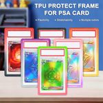 For PSA Graded Card Slab Bumper Guard Protector Skin TPU Stackable Gradient NEW