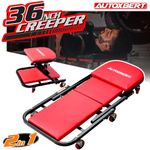Folding Steel Z Mechanic Creeper Rolling Garage Work Stool Chair Roller Seat Car