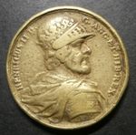 Medallion - Henry II contemporaneous brass cast of Dassier AE & Ag versions 38mm