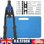 HEAVY DUTY HAND RIVETER NUT RIVET REPAIR TOOL RIVNUT GUN NUTSERT M3-M12 MANDRELS