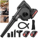 Cordless Leaf Blower 2-in-1 Leaf Blower & Vacuum with 2 Battery & Corner Cleaner