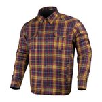 Mens Biker Motorcycle Cotton Shirt Lumberjack Made with Kevlar CE Armour