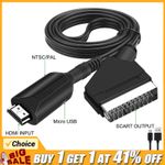 SCART to HDMI Converter Cable SCART HDMI OLD DVD TO HD TV Video Adapter Lead 1m