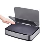 Replacement Lid for 75L Sensor Bin (LID ONLY) - Silver/Black