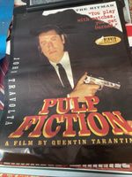  Vintage  Pulp Fiction John Travolta The Hitman 1995 Poster Used Few Marks On It