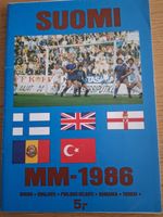 1986 Finland V England Euro Qualifier Football Programme In Very Good