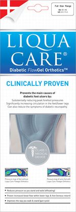 Liqua-Care® Diabetic Flowgel Orthotics™, 6 sizes available - UK Seller FREE POST