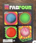 Schylling Teenie NeeDoh Fab Four - 4 Pack