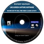Live Screen Capture - Real Time Video Desktop Recorder - Rec Screen Mic Audio CD