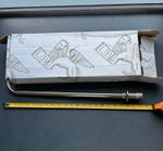 Lefroy Brooks straight arm shower projection arm 500mm silver nickel