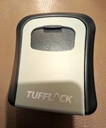 TUFFLOCK Wall Mounted Key Safe Keypad 4-Digit Combination Grey/Black