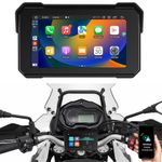 5" Waterproof Motorcycle Navigator Portable Screen Wireless Android Auto CarPlay