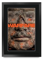 Warfare Movie Film Poster Cast Signed Printed Autograph A3 Framed Memorabilia