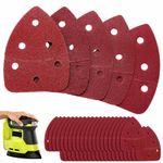 LitartPRO 50 Pack Delta Sanding Sheets for Ryobi RPS18-0 & CC1801M 5 Grits