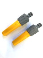 Hozelock Adjustable Garden Hose end Jet spray Nozzle Connector x 2 Free P&P
