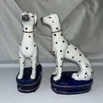 Dalmatian Dog Porcelin Figurine Pair Decorative Collectibles Staffordshire-Style