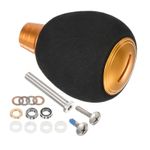 Fishing Reel Handle Knob EVA Fishing Reel Power Knob Handle Grip Gold