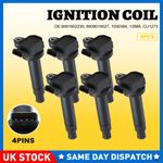 6X For Lexus Is200 2.0 Petrol (1999-05) Ignition Coil Packs Pack Pencil Full Set