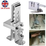 Anti-Theft Car Stainless Brake Clutch Pedal Lock Steering Wheel Security Lock UK