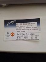 MATCH TICKET CHAMPIONS LEAGUE MAN UTD V DINAMO BUCURESTI 25th aug 2004