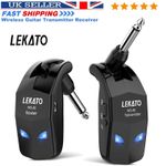 LEKATO Wireless System for Guitar Bass Transmitter Receiver 2.4GHz 4 Channel