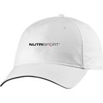 Nutrisport White Baseball Cap Hat Adjustable Mens Womens Unisex Summer Snapback