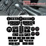 For SAAB 3rd Gen 9-5NG 9-4X Button Repair Decal Set Climate Control Radio-Stereo