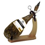 Iberico Ham Shoulder, Spanish Jamon White Label, Paleta Iberico Cebo 5kg + Stand