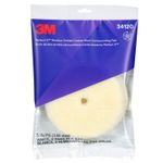 3M Perfect-It (2 Pack) Random Orbital White Coarse-Grade Wool Compounding Pad 5"